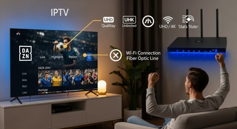 DAZN über IPTV – Ihr Weg zu grenzenlosem Sportgenuss
