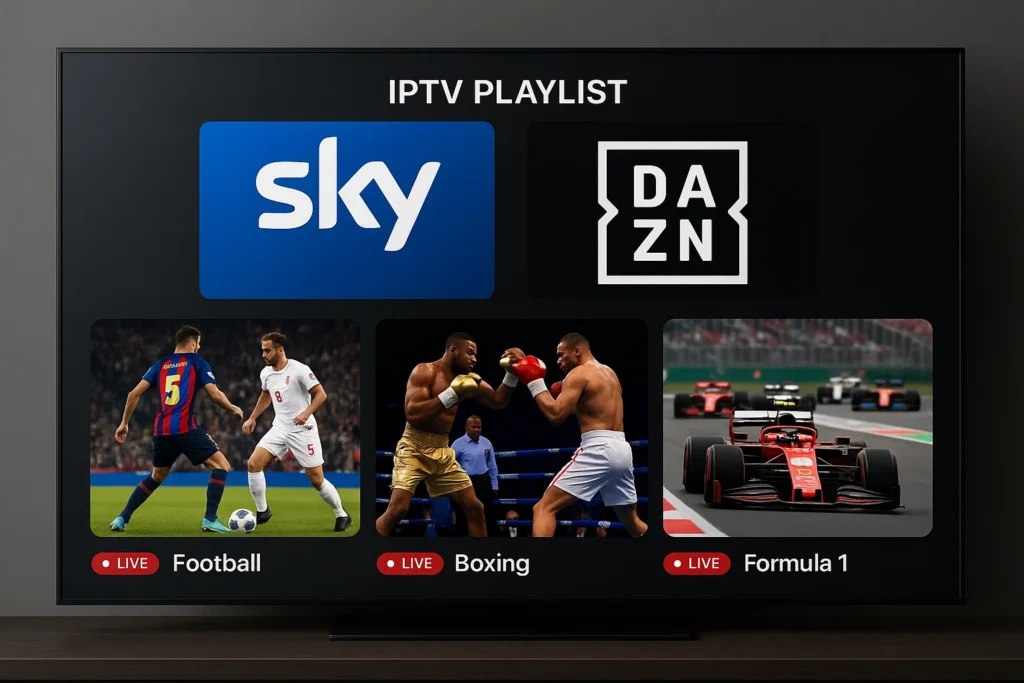 iptv playlist sky dazn