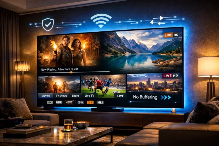 IPTV 4K Premium – Hochauflösendes Fernsehen ohne Ausfälle