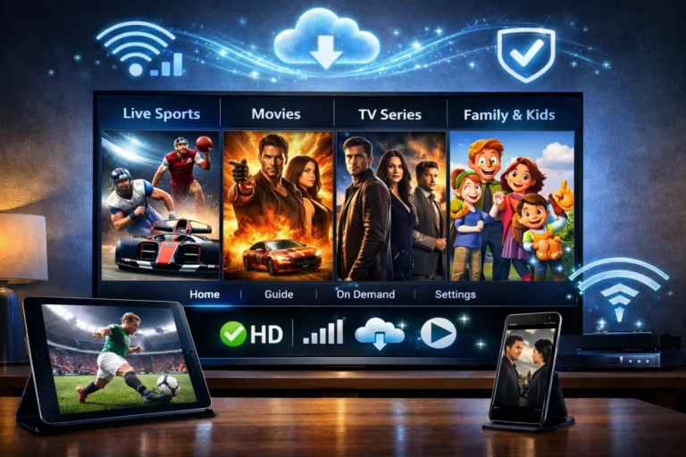 IPTV Pakete mit Sport und Entertainment in stabiler Qualität