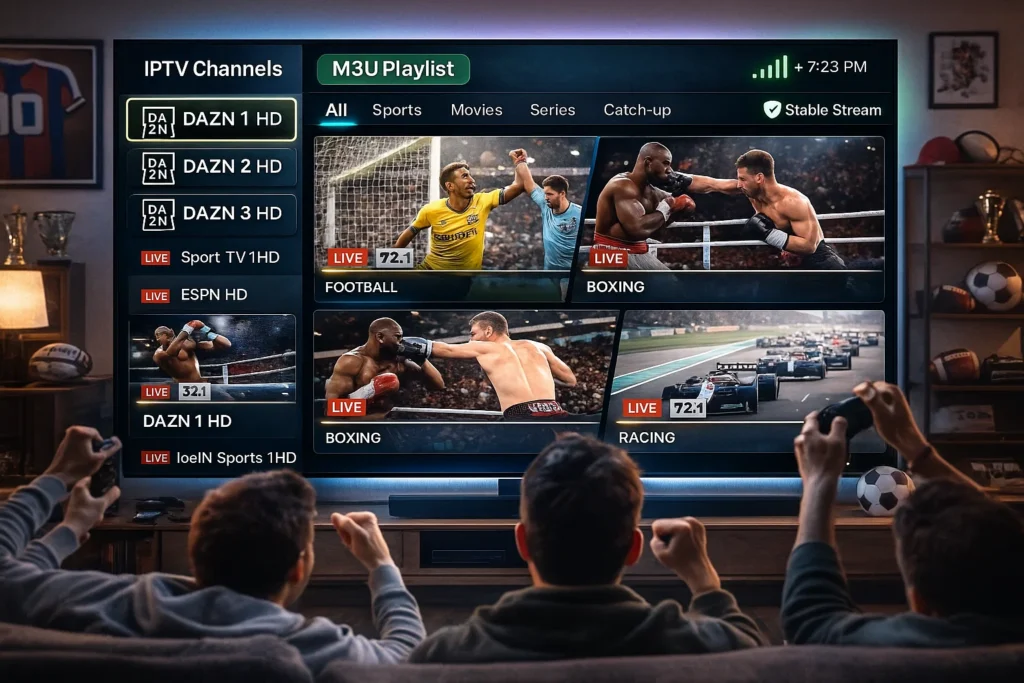 m3u iptv dazn